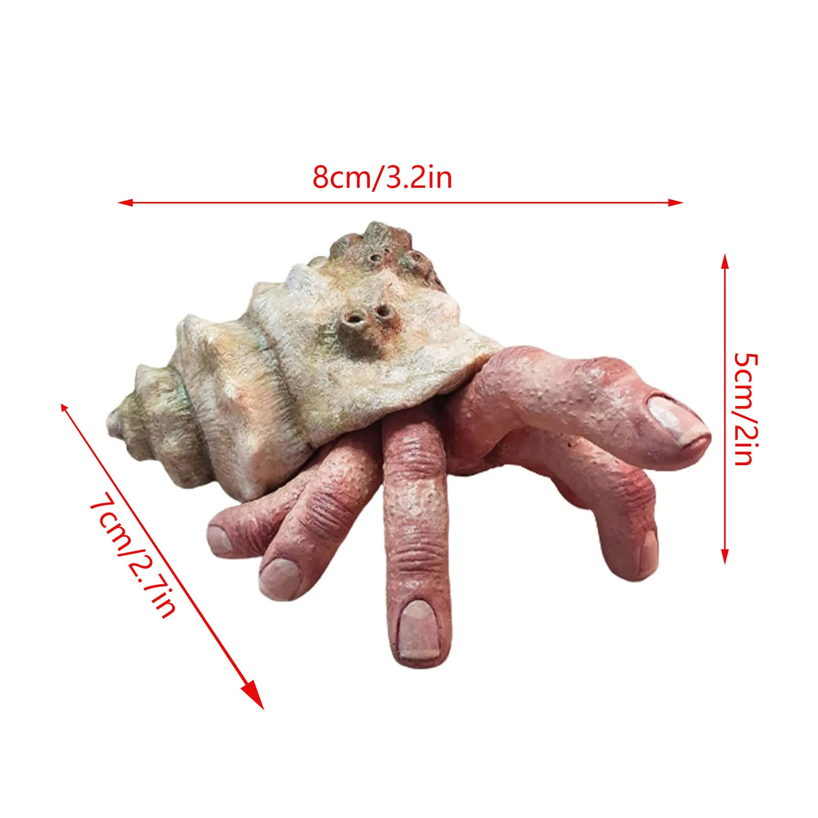 Скульптура-краб на палец странная реальность ужас ракушка смола модель статуи