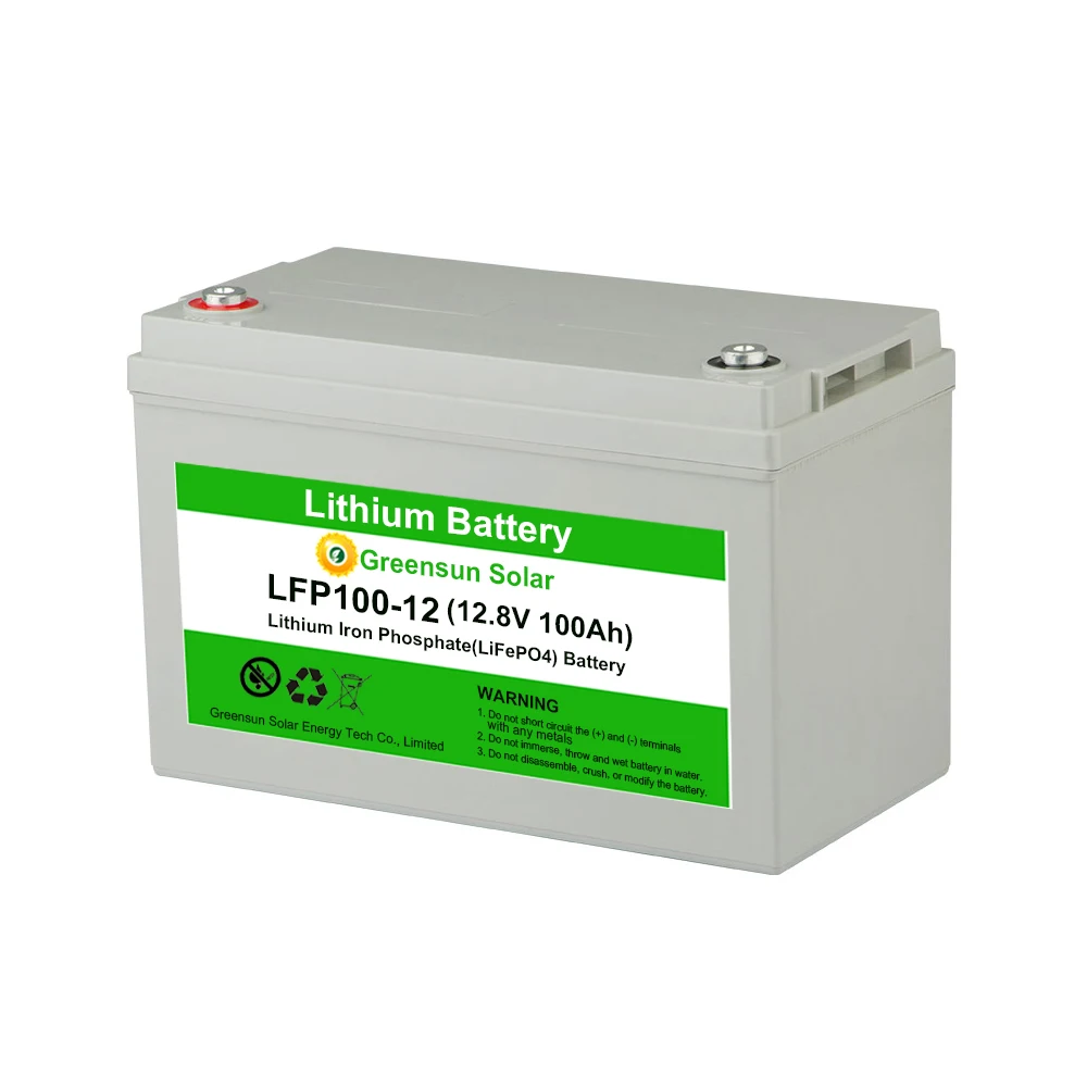 

Rechargeable Lithium Ion Battery 12.8V 100Ah Lifepo4