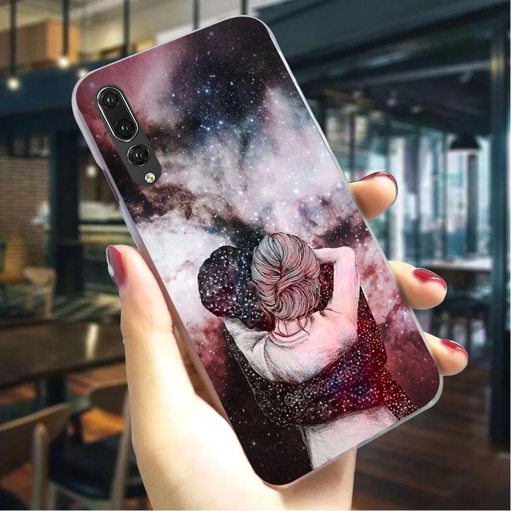 Чехол для телефона Huawei Mate 10 чехол девушки под звездами P9 Lite Mini/2017 P10 20 30 Pro P Smart Z |