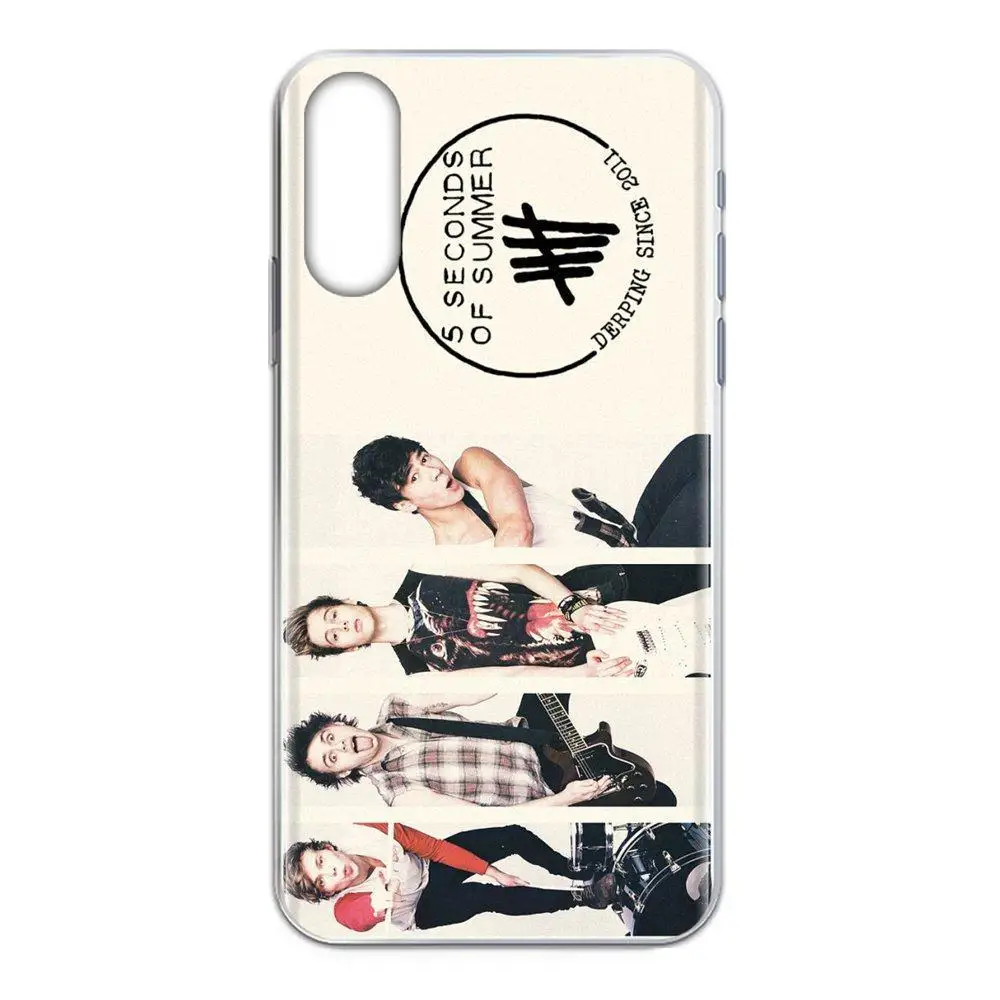 Soft TPU Cell Phone For Samsung Galaxy S3 S4 S5 Mini S6 S7 S8 Edge Plus S9 S10 S20 5 Seconds Of Summer 5sos | Мобильные телефоны и