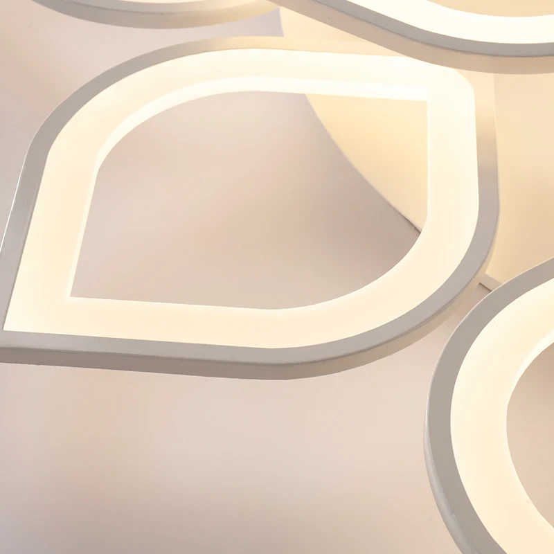 

Modern White Acrylic Pendant Ceiling Lamp Indoor Lighting Fixture Petal-Shaped Ceiling Lamp Lustre Luxury Lamp Art Deco Lighting