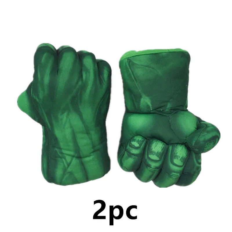 Детские и взрослые перчатки для ролевых игр на Хэллоуин Халк красный пунш
