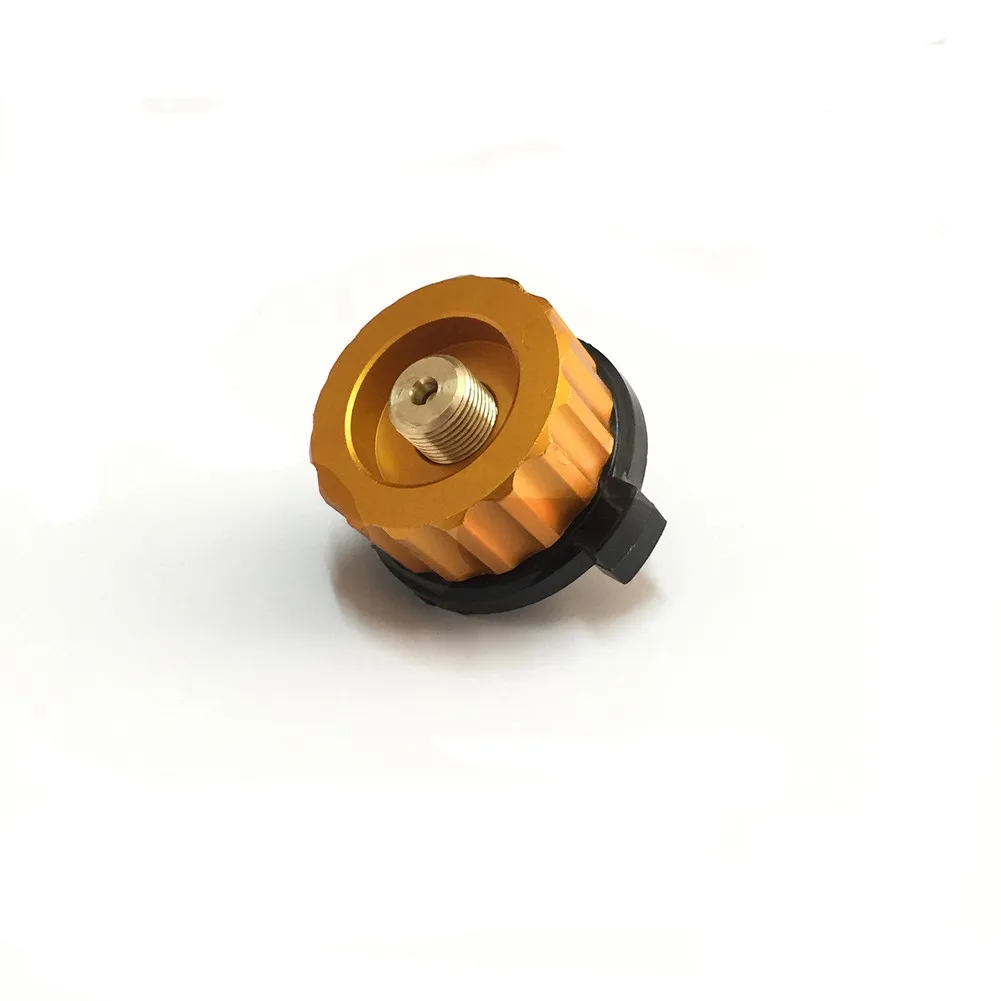 

Camping Gas Stove Converter Split Burner Picnic Stove Adapter Split Gas Burner Connector Aluminum Tank Propane Refill Adapter