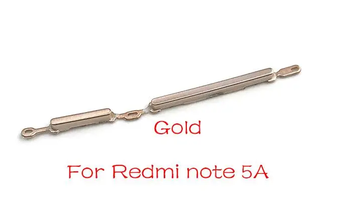 Redmi Note 5A Gold Новая Боковая кнопка питания Кнопка громкости клавиша для Xiaomi Redmi 5 Plus Note 5 5A запасные части - Цвет: Redmi Note 5A Gold