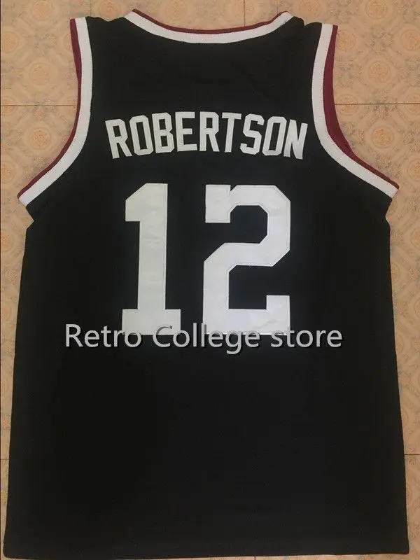 

Retro throwback stitched embroidery #12 Oscar Robertson Cincinnati basketball jersey Customize any size number and player name