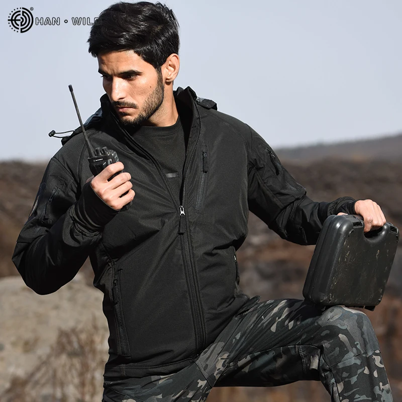 

HAN WILD Hiking Jackets Tactical Softshell Cycling Jacket / Pants Camouflage Hunting Suits Military Uniform Windproof Camping