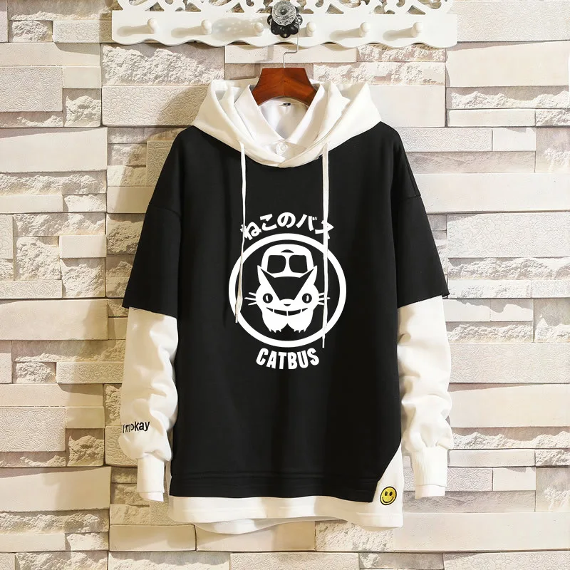

My Neighbor Totoro Coat Hoodies Costume Jacket Fake Two Pieces Sweatshirt