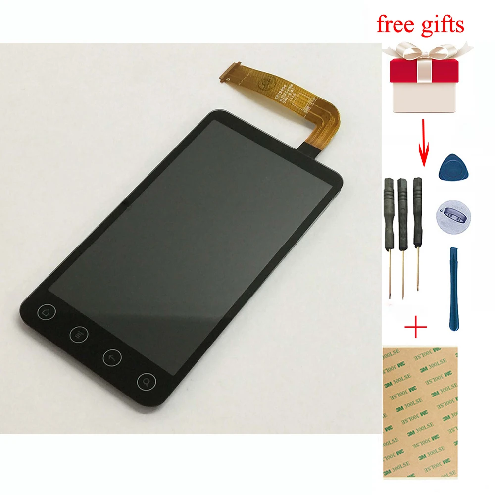 Для htc EVO 3D G17 полный сенсорный экран дигитайзер сенсор стекло + ЖК дисплей монитор