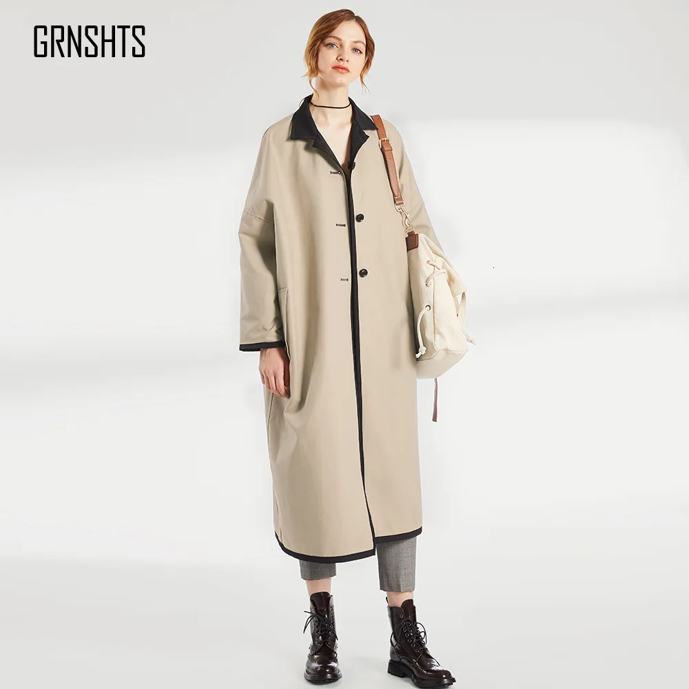 Двусторонняя одежда из импортного хлопка свободные плечи длинные рукава осеннее