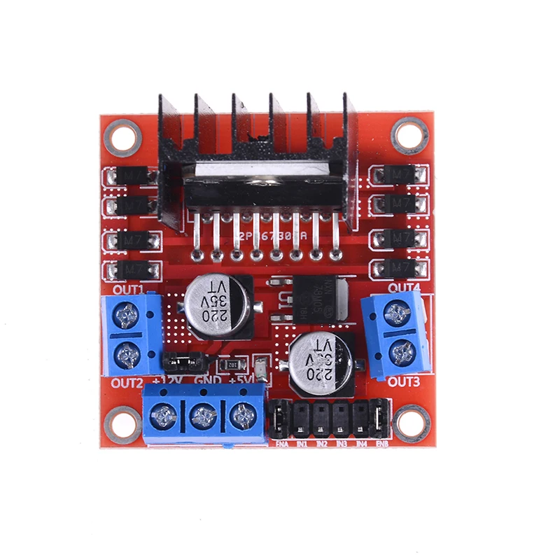 Модуль платы контроллера шагового двигателя L298N Dual H Bridge, постоянный ток 5 В, 2 А, 25 Вт