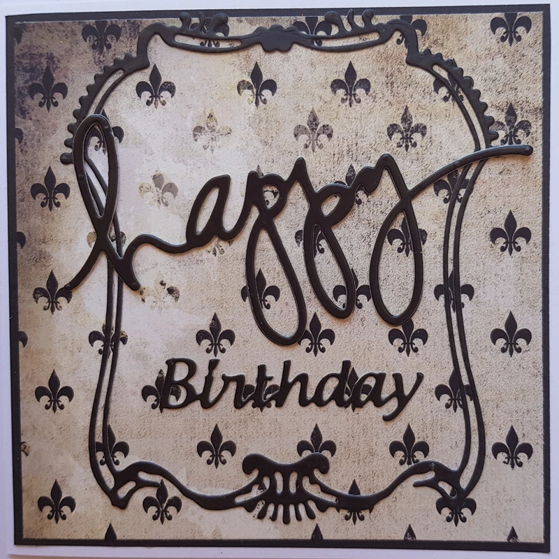 YINISE металлические режущие штампы для трафареты скрапбукинга лук рамка