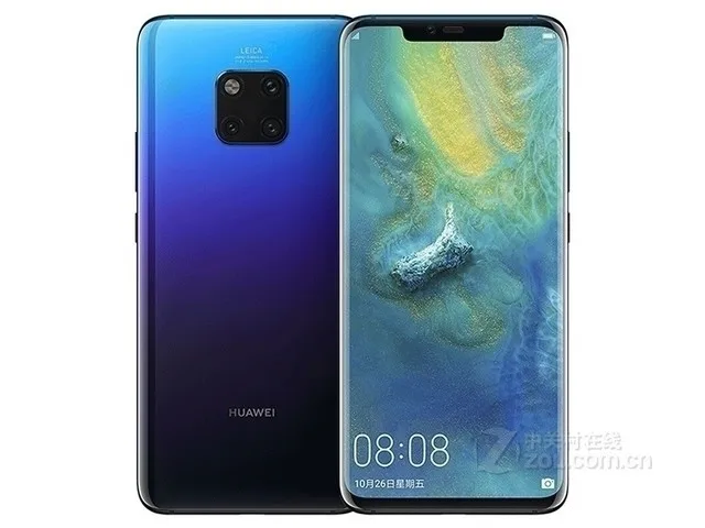 Смартфон huawei mate 20 Pro, 6,39 дюймов, полноэкранный, Kirin 980, четыре ядра, 8 ГБ ОЗУ, 256 Гб ПЗУ, Android 9,0, телефон с отпечатком пальца