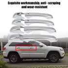 8 шт., хромированные чехлы на дверные ручки Jeep GRAND CHEROKEE 2011-2016 2017