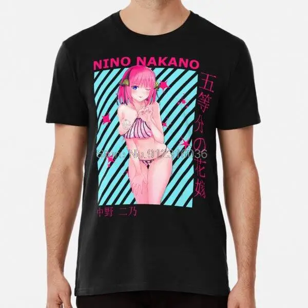 Men t shirt Nino nakano 5 Toubun No Hanayome Women tshirt Men Cotton Tshirt Hip Hop Tees Tops Harajuku Streetwear