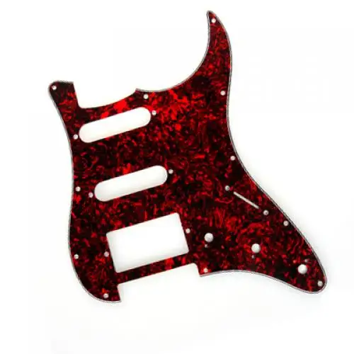 Red Shell pickguard 11 Hole SSD 3 ply For Fender Guitar | Parts & Accessories