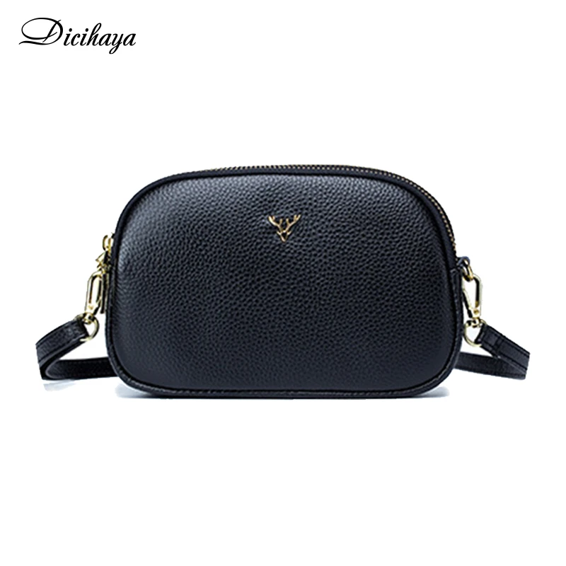 

DICIHAYA NEW Genuine Leather Crossbody Bag High Quality Clutch Bag Style Women Handbag Small womens Messenger Bag Leisure Bag