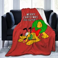 pluto christmas kiss my butt ultra soft micro fleece blanket couch for adults or kids