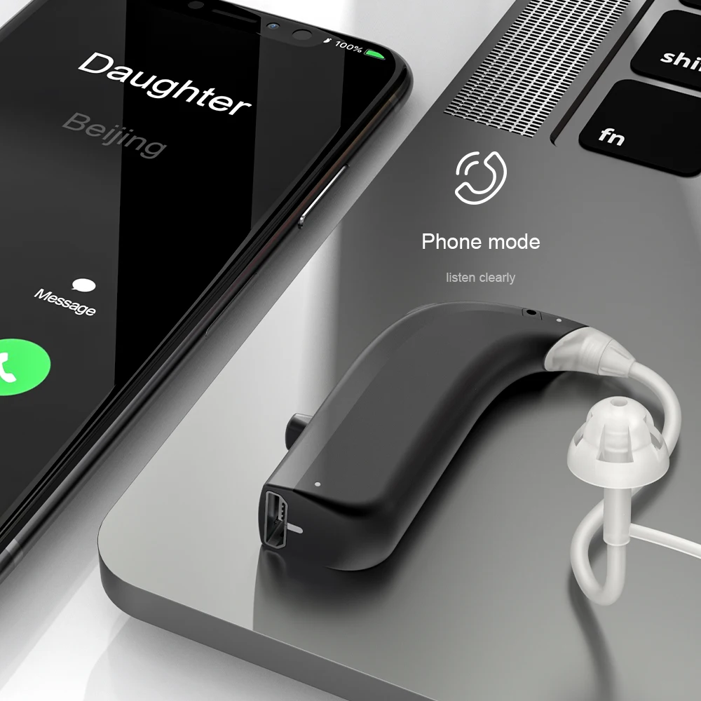 Bluetooth 5 0 Невидимый перезаряжаемый слуховой аппарат цифровые аудиосистемы