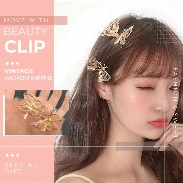 Заколки для волос с бабочкой женские милые красочные зажимы украшения модные