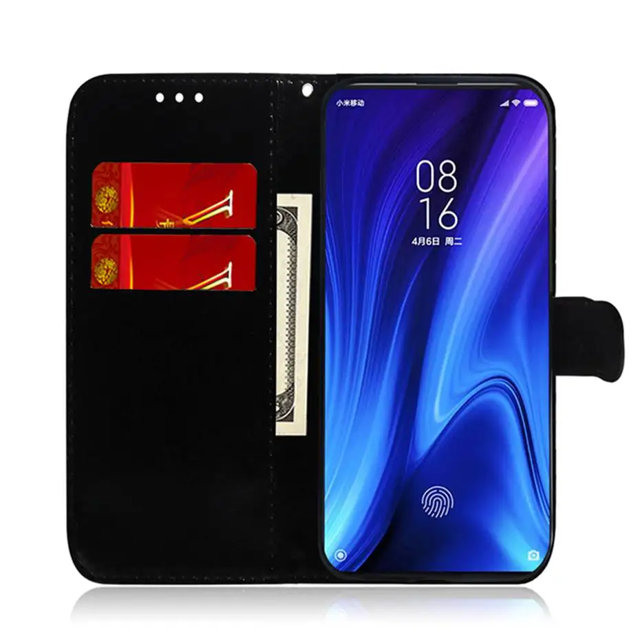 Чехол-книжка для Xiaomi CC9 E MI Note 10 Pro Redmi K20 6 7 7A 8 8T кожаный | Мобильные телефоны и