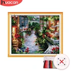 Хуакан крест вышивка дом набор декорации Рукоделие Вышивка Венеция наборы пейзажей белый холст DIY подарок домашний декор 11CT 14CT