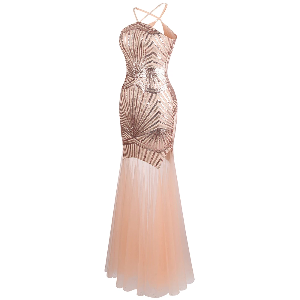 Angel-Fashion, женские вечерние платья, длинные, формальные, v-образный вырез, прозрачные, специальные, вечерние платья, Cyan 442 420