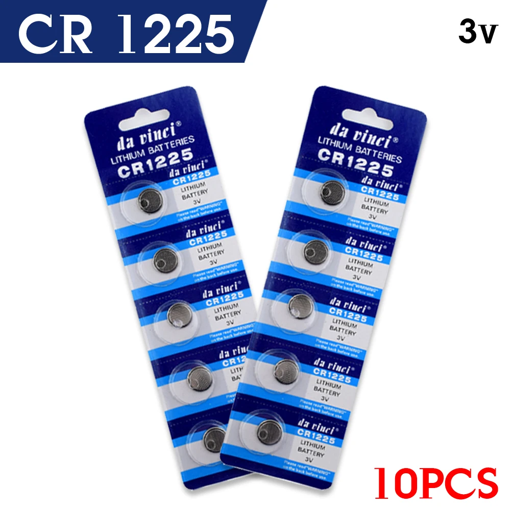 

Big Promotion YCDC Great Capacity 10 X CR1225 3V Lithium Battery BR1225 EBR1225 CR 1225 3V Battery LM1225 ECR1225 KCR1225