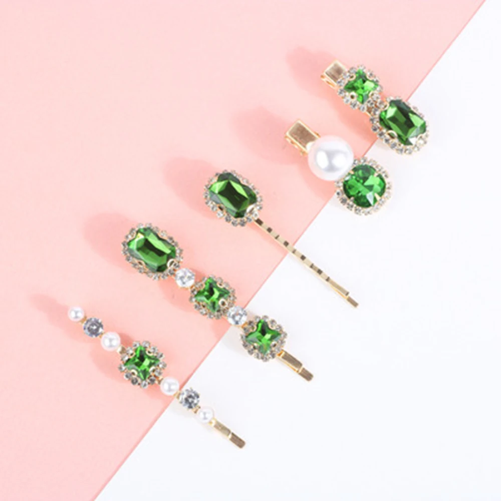 Ins стразы заколка для волос слово цвет BB зажим темпераментный край популярный