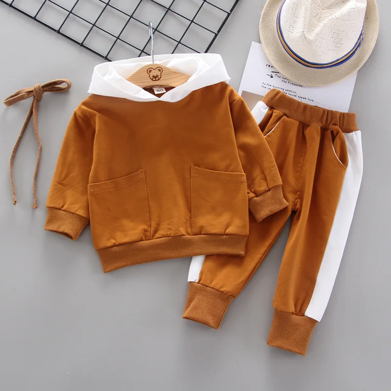 Детская одежда с полосками Комплект детской одежды для мальчиков ясельного