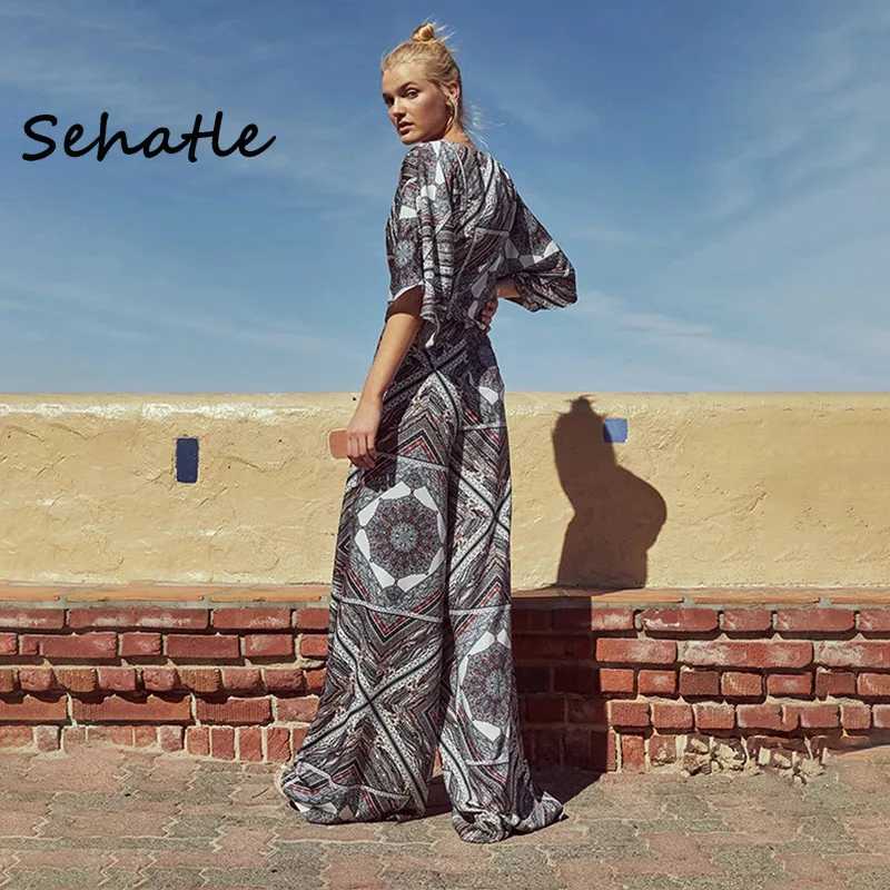 Женский комбинезон из вискозы с V образным вырезом|Женские комбинезоны| |