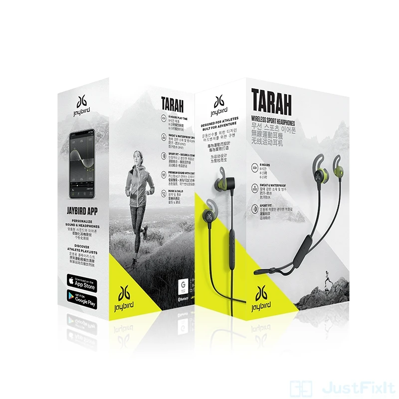 Logitech Jaybird Tarah Bluetooth водонепроницаемые Беспроводные спортивные наушники для