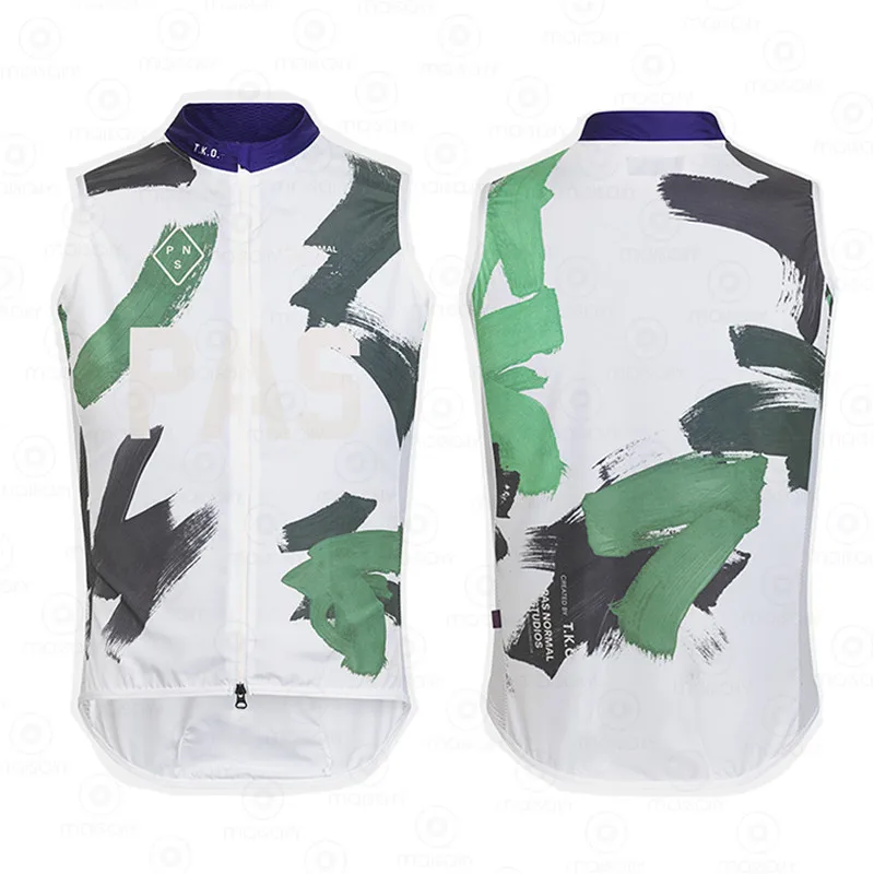 

PNS Unisex high quality White cycling jersey sleeveless MTB windof breathable vests Quick dry bicycle wind vest Maillot Ciclismo