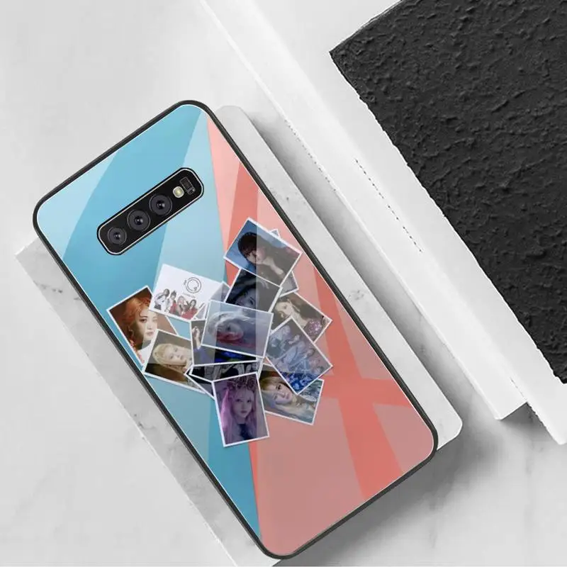 

KPOP EVERGLOW Phone Case Tempered Glass For Samsung S20 Plus S7 S8 S9 S10 Plus Note 8 9 10 Plus