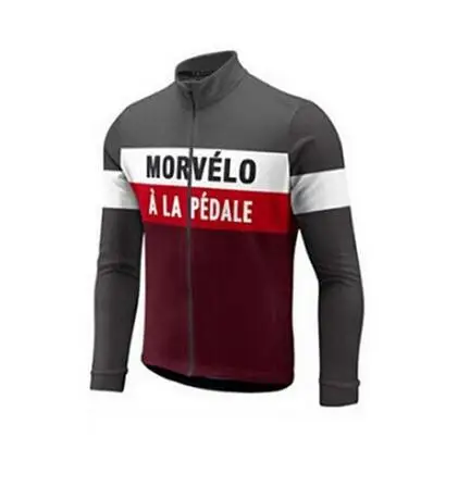 MORVELO с длинным рукавом профессиональная Джерси для езды на велосипеде весну и