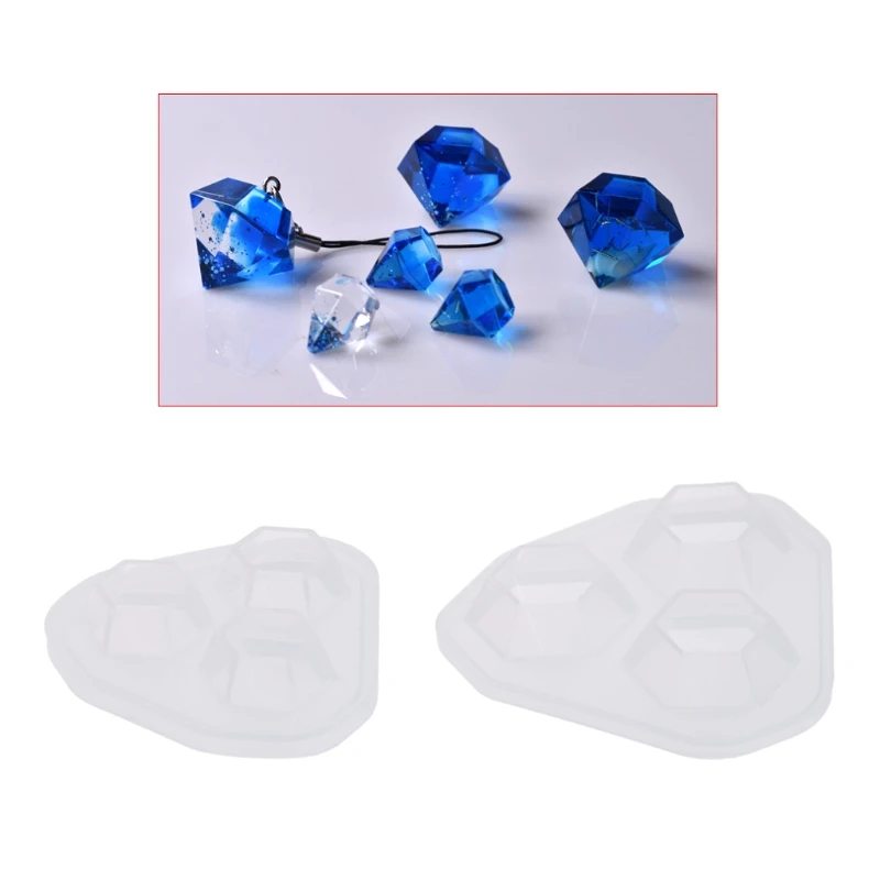 

Silicone Mold Diamond Shaped Jewelry DIY Cake Decoration Dessert Handmade Tools