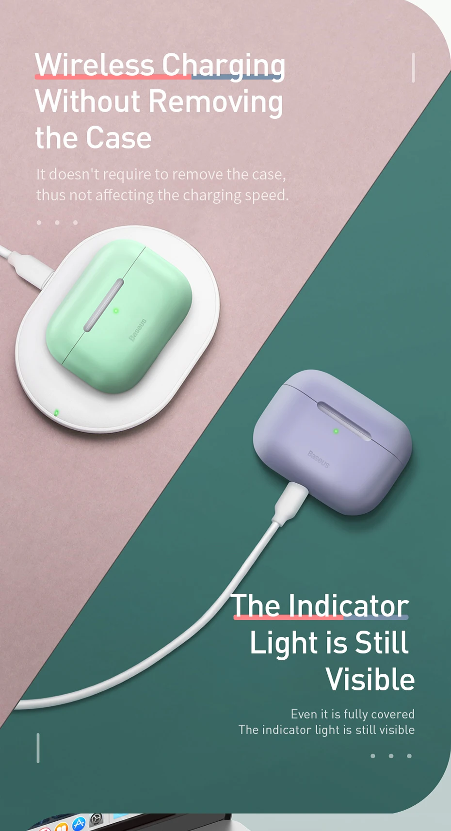 Baseus Роскошный чехол для Airpods Airpod Pro 3 2 1 силиконовый беспроводной защитный чехол для Apple Air Pods Pod 2 1 Pro Coque Fundas
