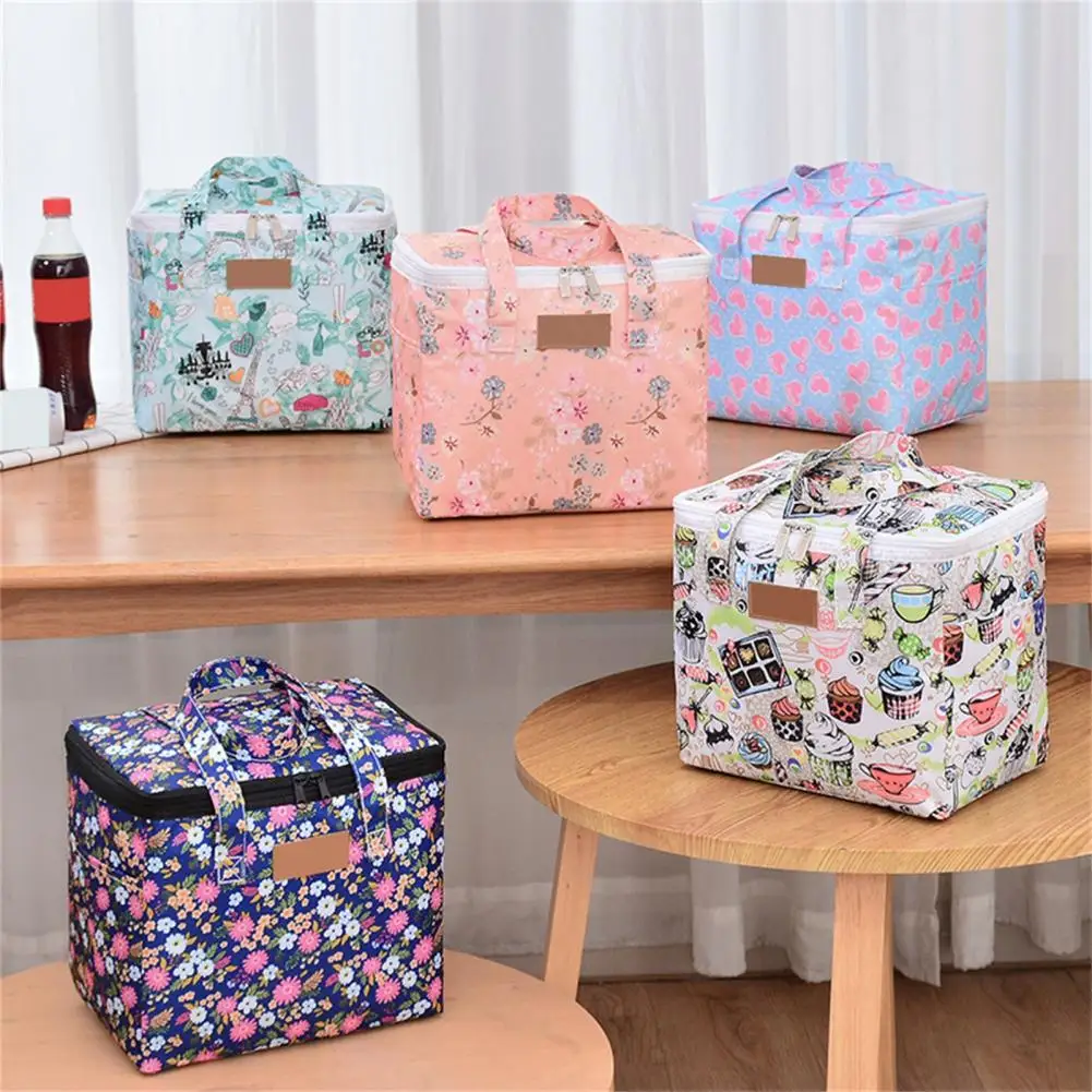 

Waterproof Lunch Bag Large Capacity Lunch Box Heat Insulation Picnic Tote Bags Travel Insulated Thermal Pouch Bags bolsa termica
