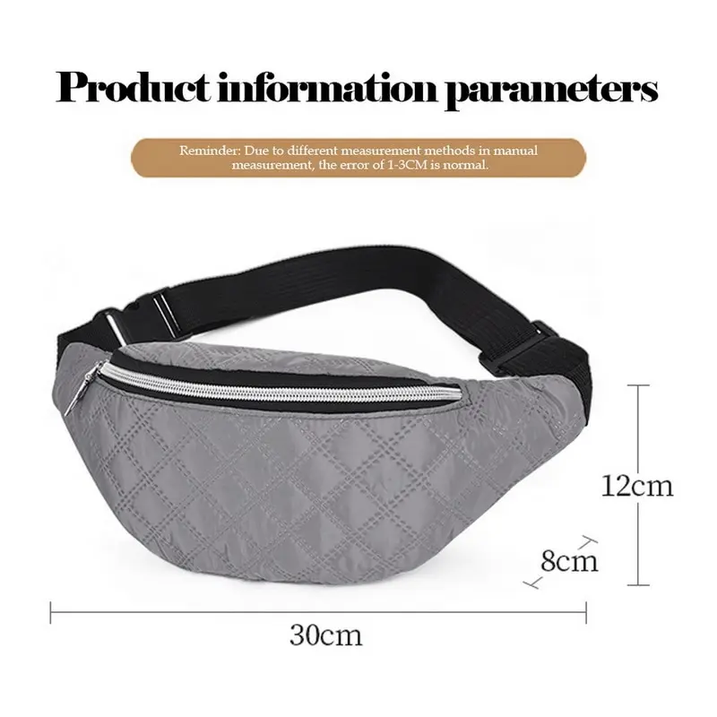 

Men Women New Fashion Waist Bag Sports Multi-functiona Large Mobile Phone Bag Money Belt Bag