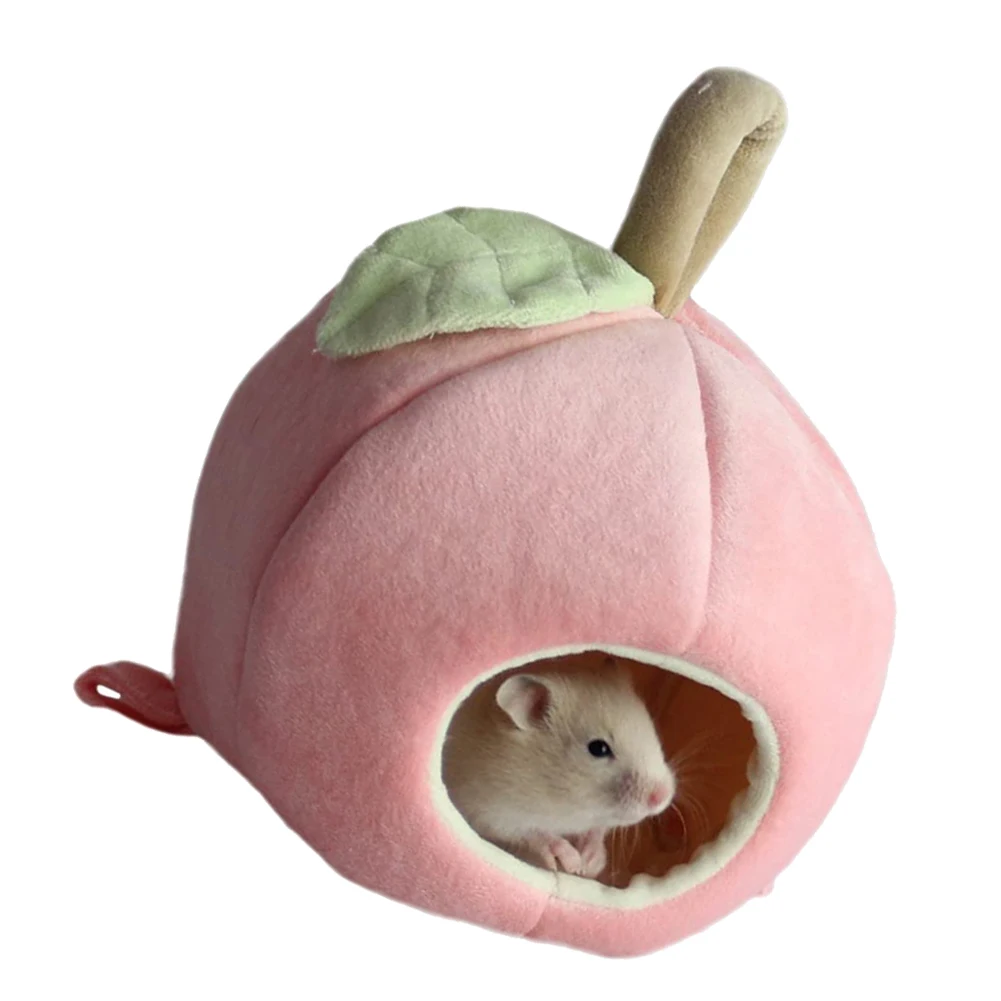 Симпатичная зимняя теплая мини клетка для домашних животных хомяки Лежанка