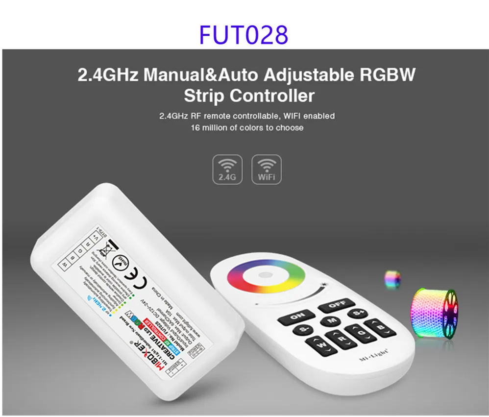 Miboxer 2.4GH FUT020 021 022 025 027 028 двойной белый одноместный цвет Светодиодная лента LED