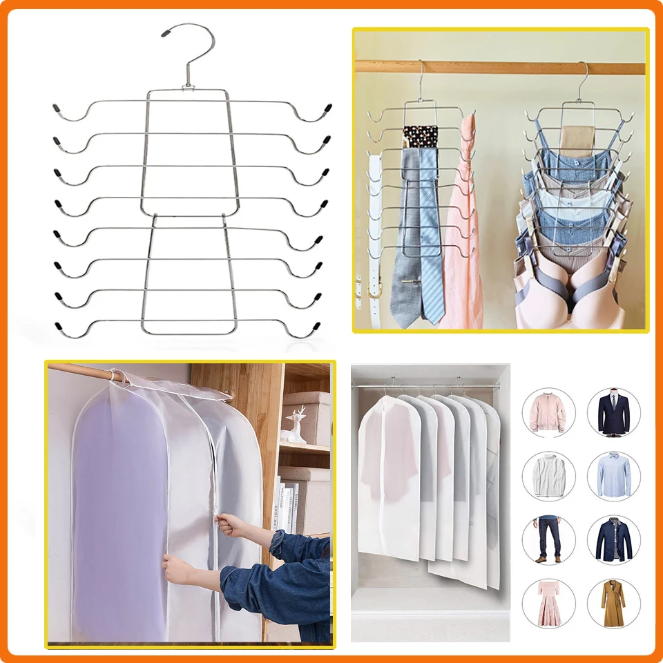 Складная подвесная сумка многослойные вешалки для одежды металлическая вешалка