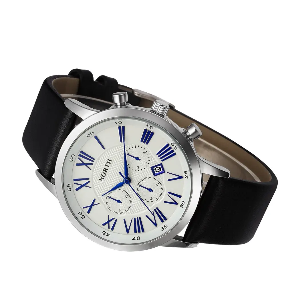 Часы наручные мужские с римскими цифрами роскошные классические кварцевые