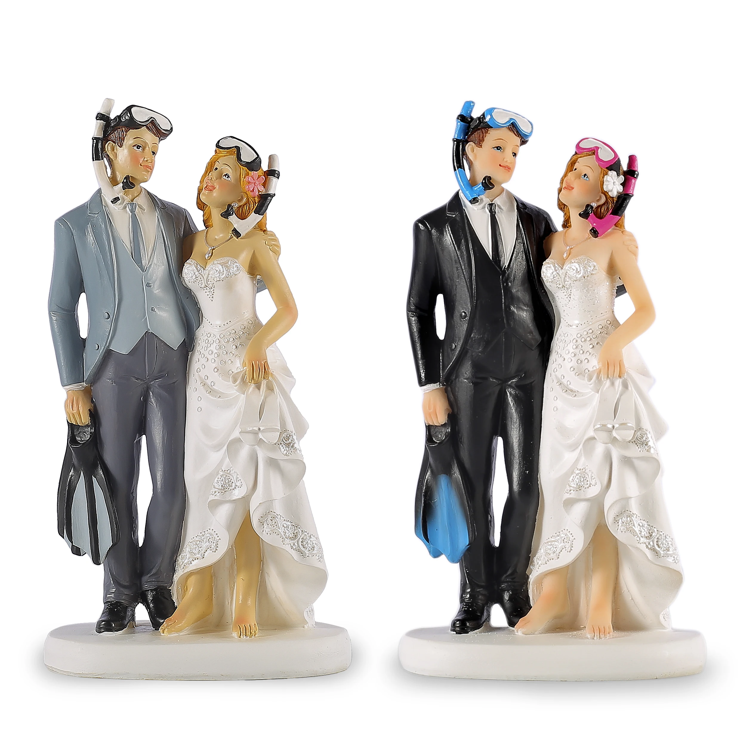 

Zayton Wedding Decoration Couple Statue Figurines Ornaments For Home Wedding Favors Gift Valentines Day Present Cake Topper