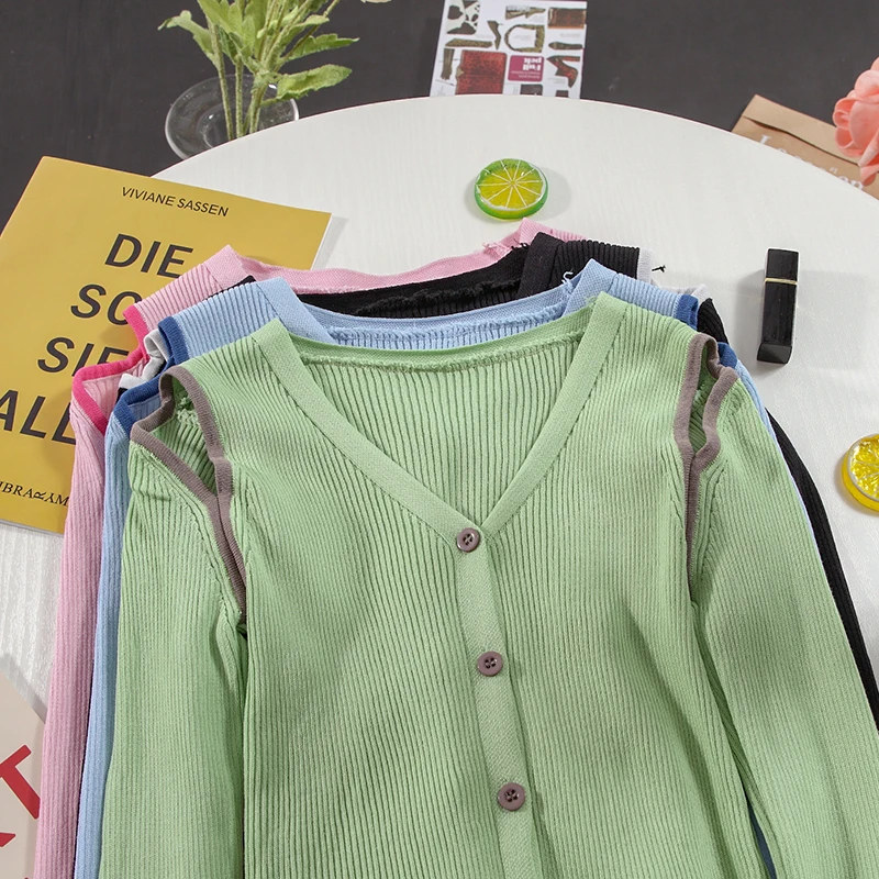 Пуловер с открытыми плечами и V образным вырезом Топ для женщин весна лето 2021