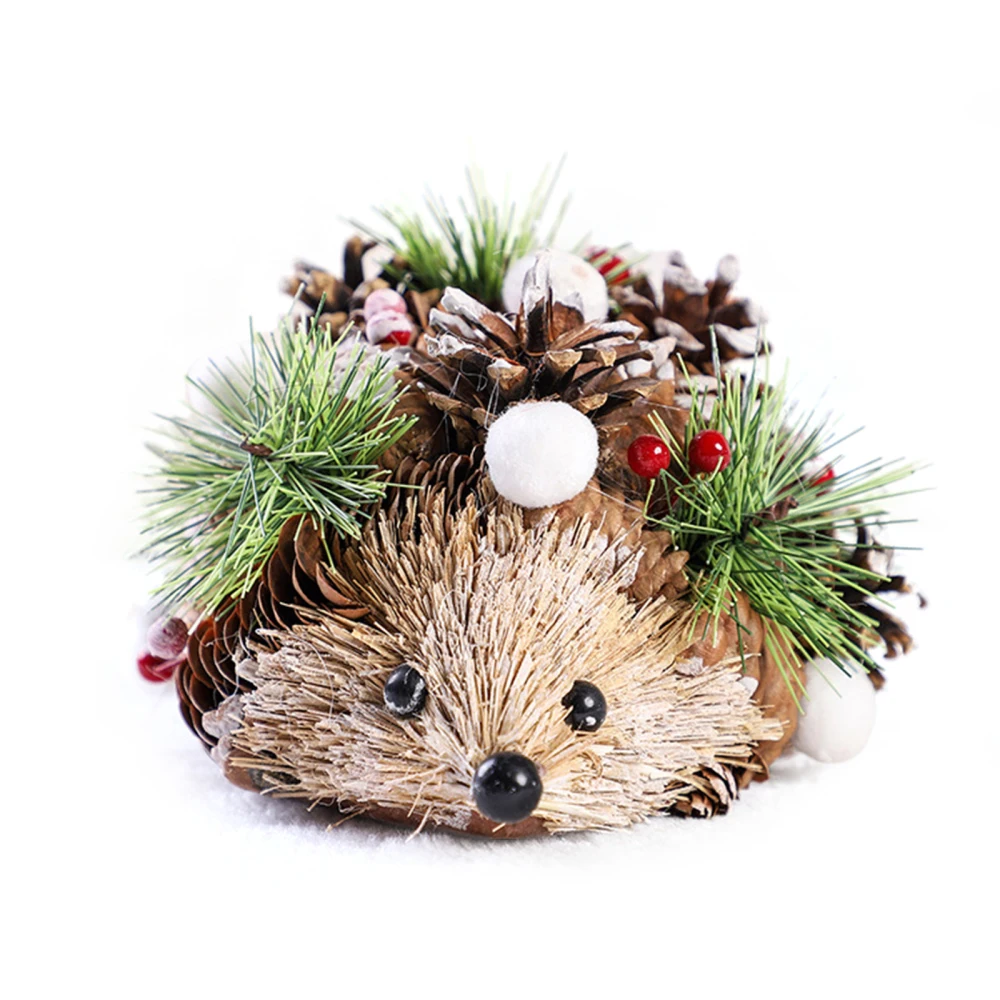 

Соломенные ремесла, ёжики, сосновые конусы, подходящие для праздничного украшения, строительные очаровательные деревенские украшения ручн...