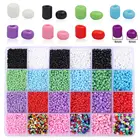 1 коробка 2-4 мм очаровательные бусины из чешского стекла набор в коробке бусины с отверстиями для изготовления ювелирных изделий набор для самостоятельного изготовления браслетов ожерелий