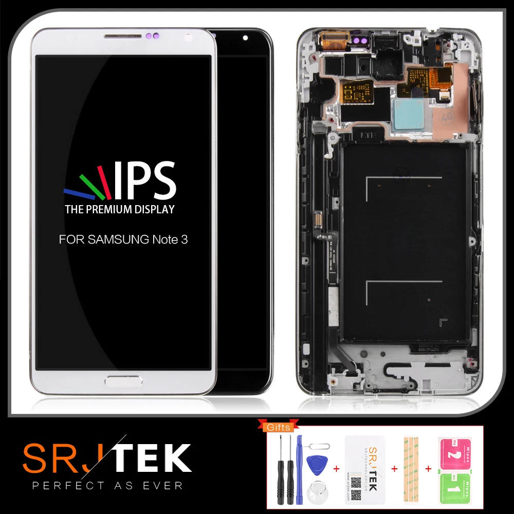 IPS ЖК дисплей 5 7 дюйма для SAMSUNG Galaxy Note 3 сенсорный экран Note3 N9005 с рамкой замена N9002