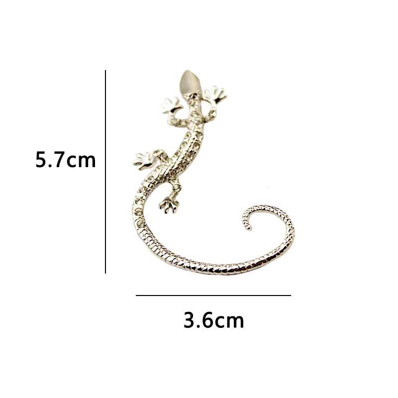 Женские серьги-пусеты Gecko Lizard роскошные серьги-гвоздики с кристаллами стразы |