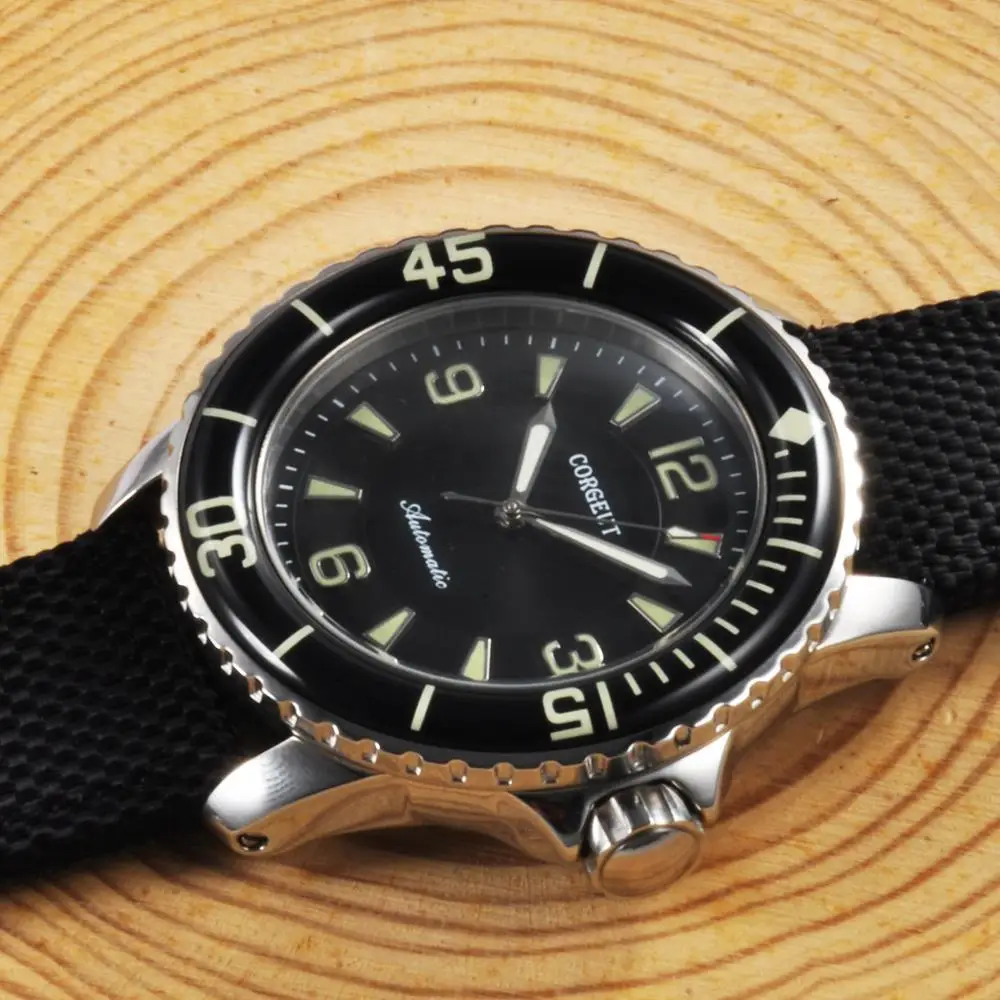 Роскошные Брендовые Часы 45 мм светящиеся Ретро дизайн ручная автоматическая