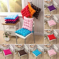 soft polka dot solid seat pad travel home office decor tie on chair cushion